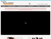 Tablet Screenshot of guide-musculation.fr